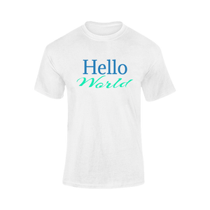 Personalized white t-shirt with 