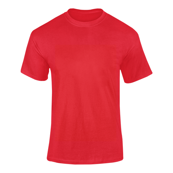 Red personalized t-shirt by ModFirst Apparel featuring custom, creative designs and high-quality craftsmanship.