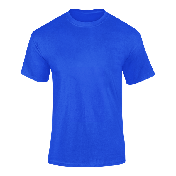 Personalized blue t-shirt from Mod First Apparel featuring custom, quality designs and craftsmanship.